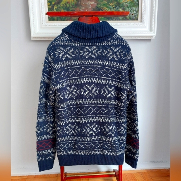 Wool-blend Shawl Collar Sweater - XL - Picture 2 of 5